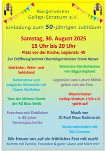 Bürgerfest zum 50-jährigen Bestehen des Bürgerverein Bürgerfest zum 50-jährigen Bestehen des Bürgerverein
